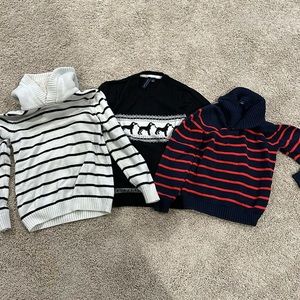 3pk Janie & Jack sweaters. Size 8